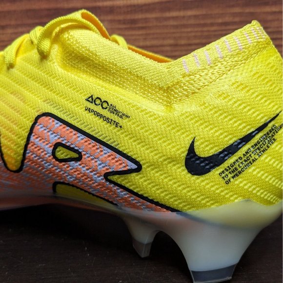 Nike Zoom Mercurial Vapor 15 Elite FG Men\'s 13 Lucent Pack Yellow Soccer Cleats main image 10